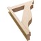 Ekena Millwork 6-in W x 26-in D x 38-in H Funston Trad Rough Cedar Woodgrain TimberThane Outlooker, Primed Tan OUTUR060X26X38FST04RCPR - alternate 6